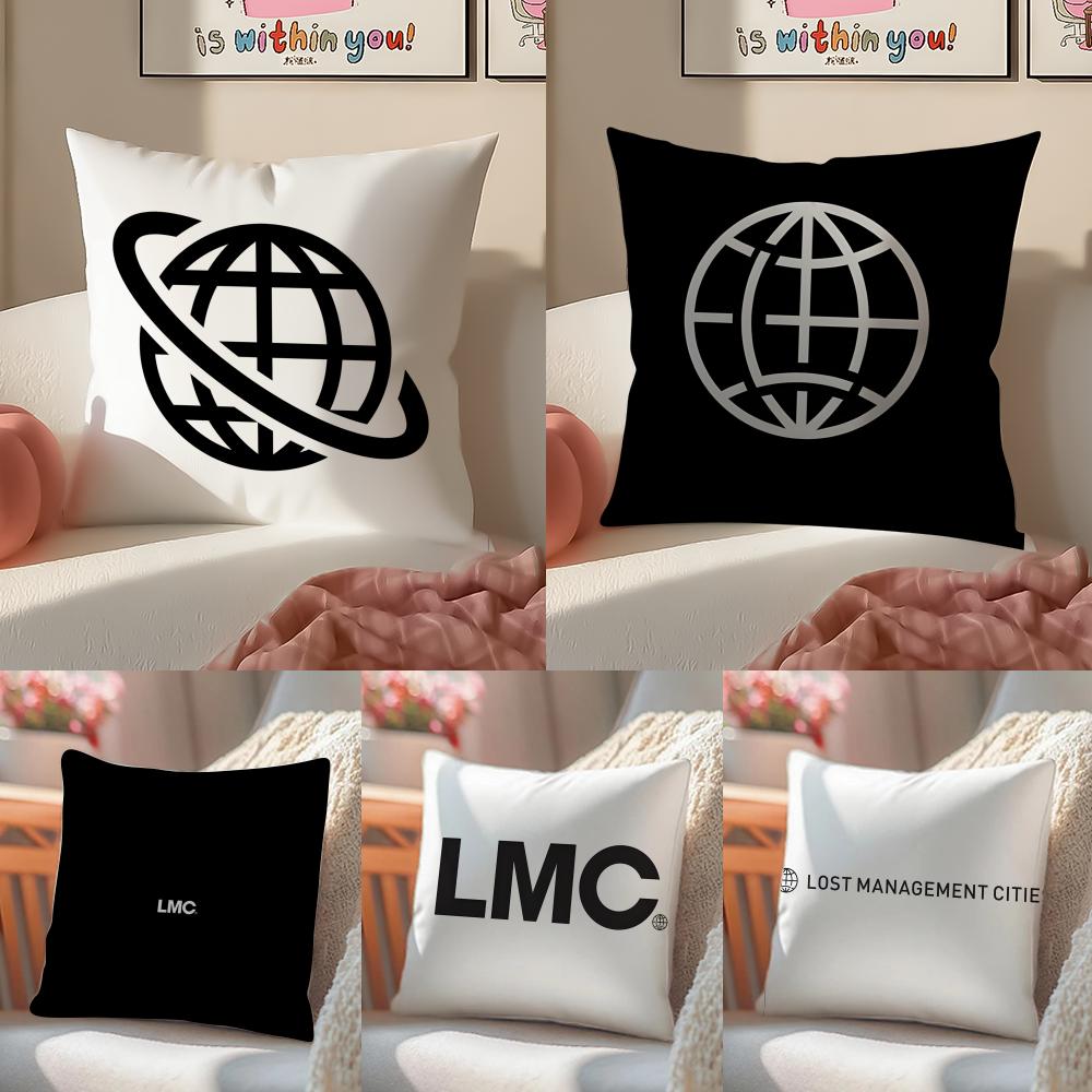 Classic Korea Brand LLMC Cushion Cover Pillowcase Short Plush Invisible zipper Room Sofa Cushion Cover