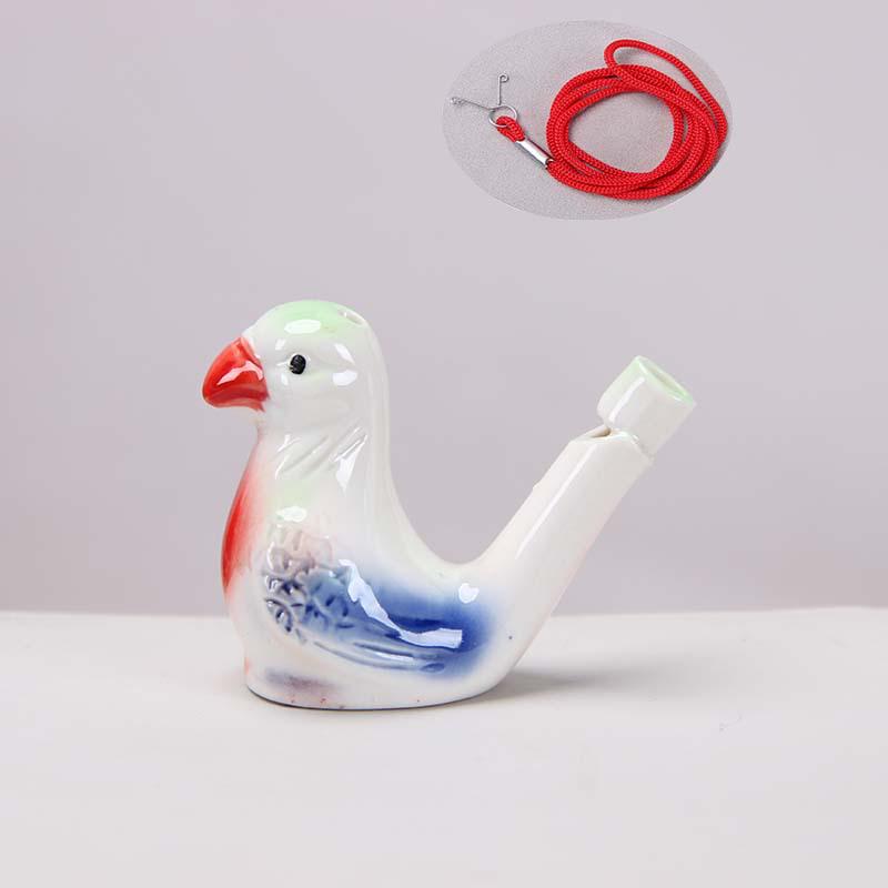 Keramisk Vattenfågel Ocarina Visselpipa - Barns Musikinstrument & Turist Hantverk