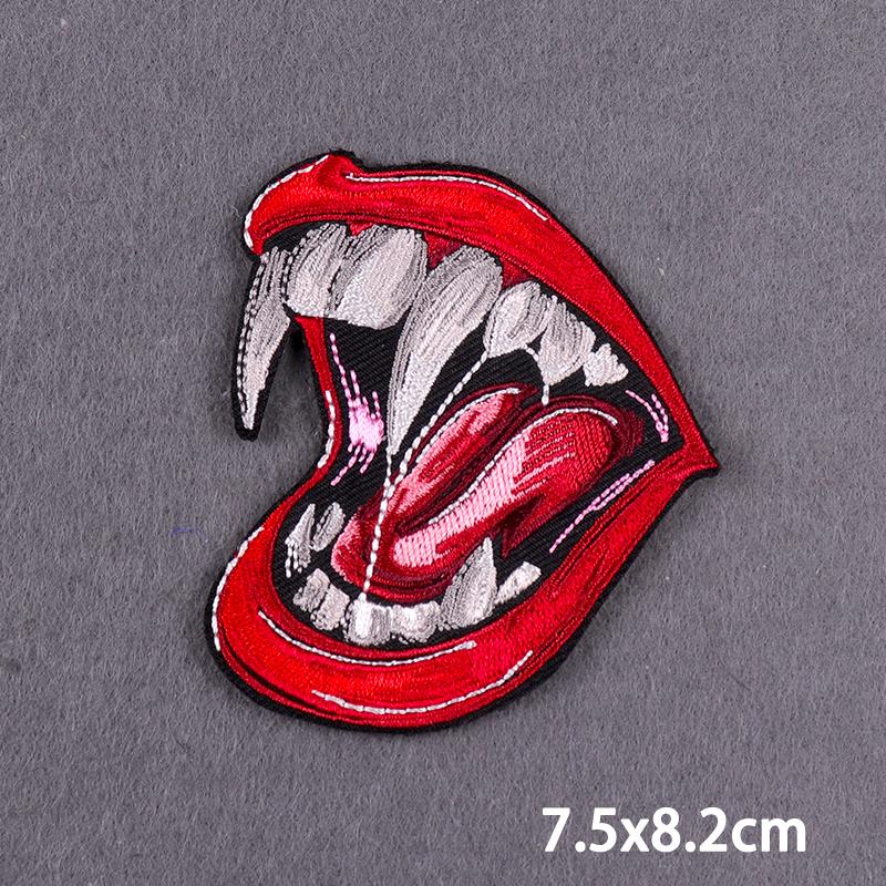 Skull Tarot Cards Fusible Embroidery Patches For Clothes Death Rock Iron On Patches For Clothing Thermoadhesive Patch On Hat/Bag