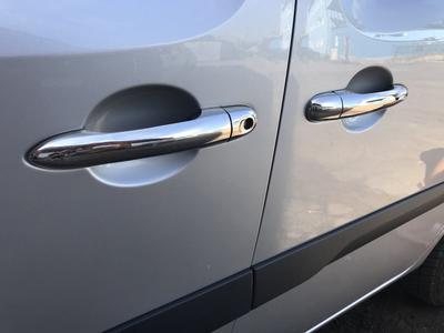 Handle Pads (stainless Steel) 4 Pcs, Carmos - Turkish Steel for Renault Kangoo 2008-2020