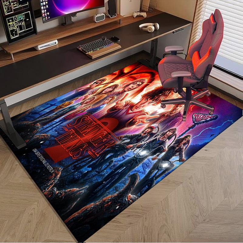 Stranger Sci-fi Adventure Carpet, Chair Rug,Rug for Office Bedroom living rooms, Doormat decor Fan Gift Christmas Gift
