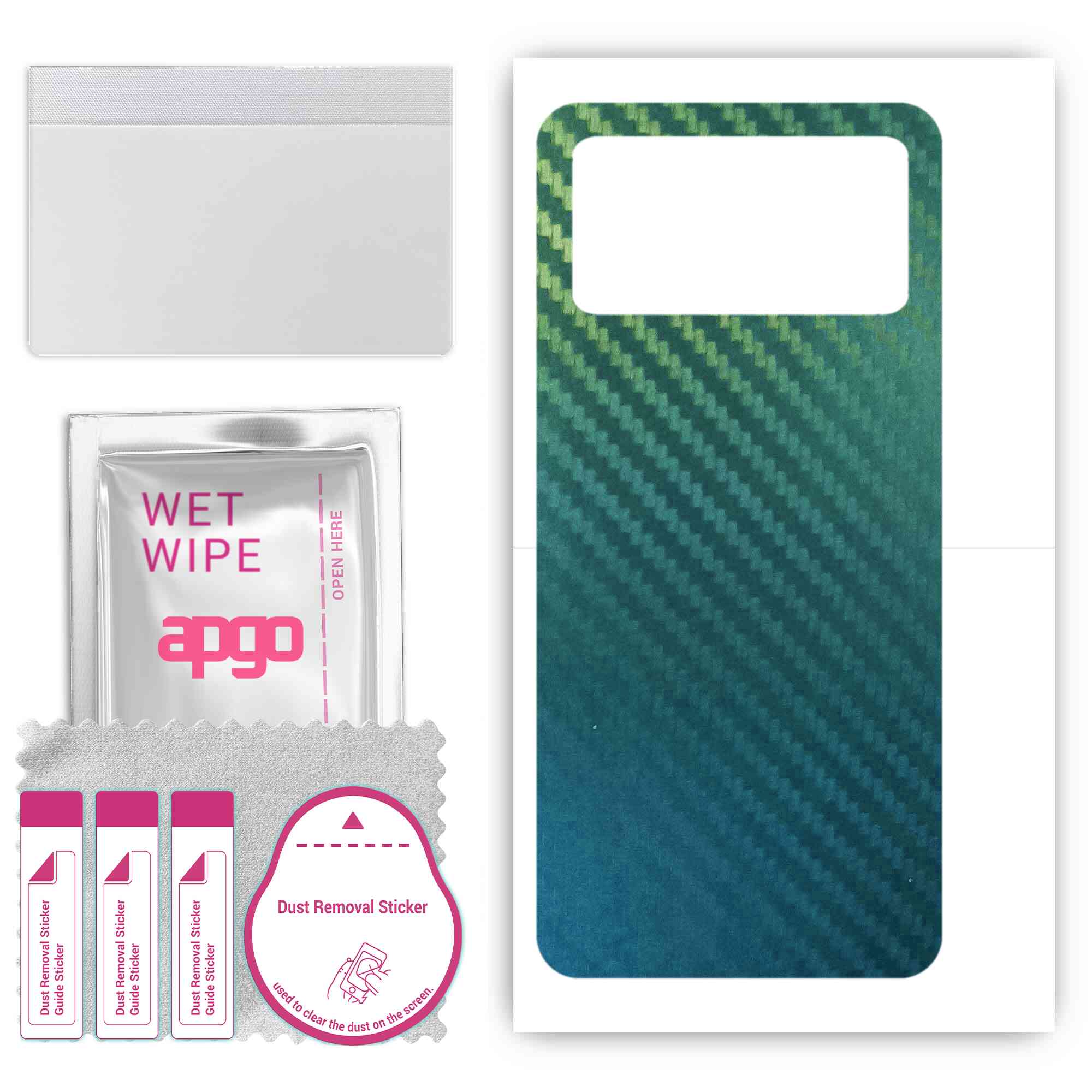 

Apgo Protective Skin Sticker for the back compatible with Xiaomi Mix Fold 3, Wrap Film, Foil, Vinyl - Pattern Carbon Chameleon CAKA1
