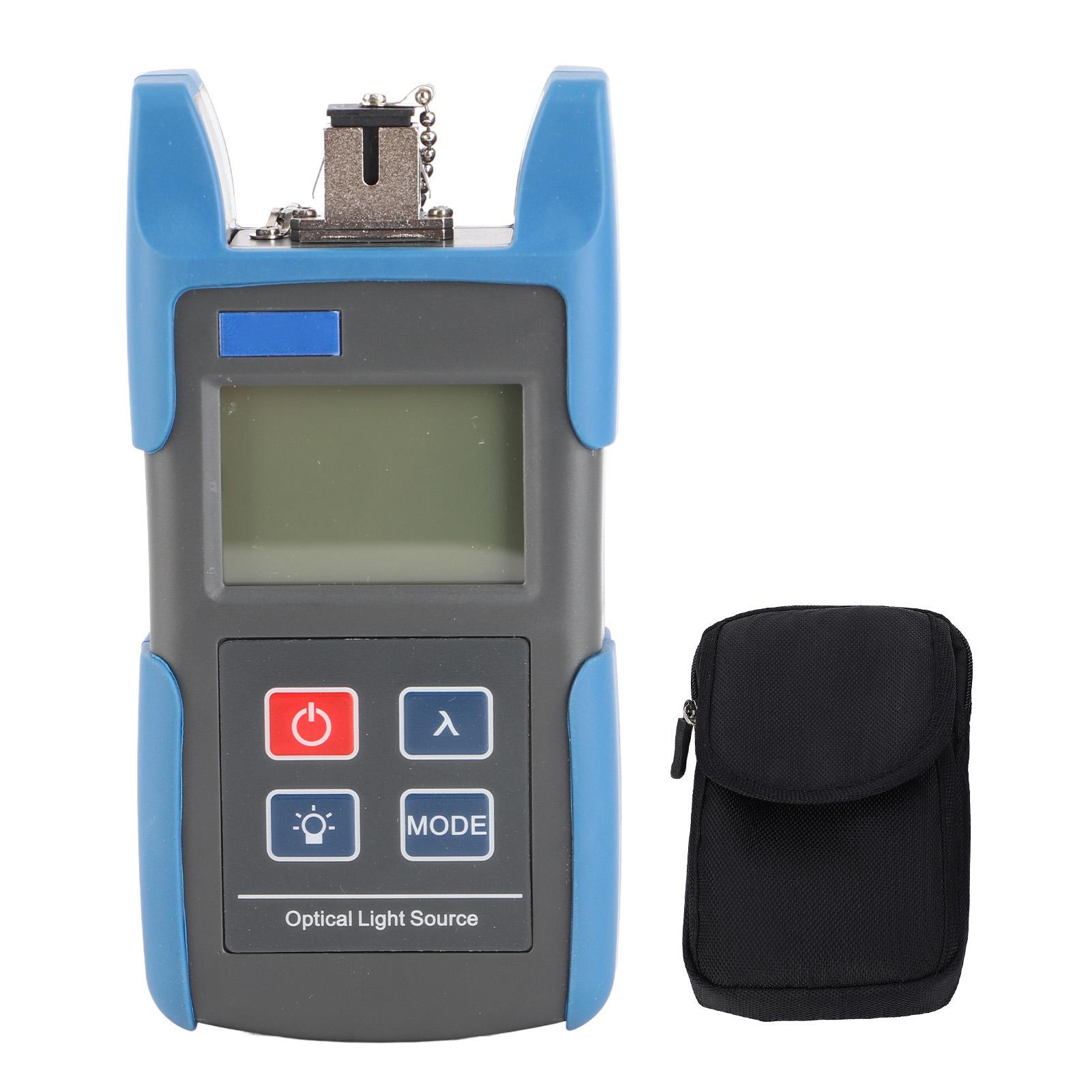 

Fiber Optic Tester Single Mode 1310 1550nm Fixed SC Head Handheld Power Meter with Protective Case
