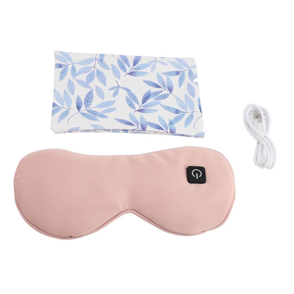 Heated Eye Cover Detachable Adjustable Strap 3 Gears Temperature Control USB Cordless Warm Eye
