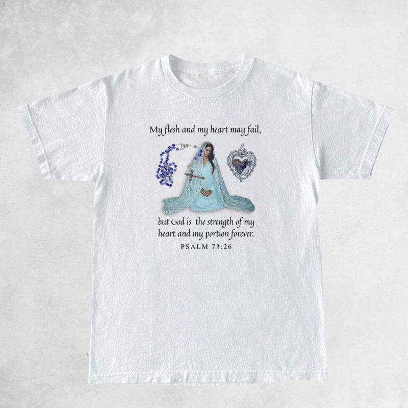 Psalm 7326 Bible Verse TShirt Religious Christian Graphic Tees Women Trendy Funny Meme Music T Shirt Unisex Catholic Shirt S