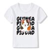 Süßer Meerschweinchen-Print Kinder T-Shirts Sommer Mädchen Jungen Lässig Kawaii Bequeme Oberteile Kinder Rundhals Kurzarm