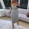 Women's Suspenders Sexy Exposed Backpack Hip Slim Dress