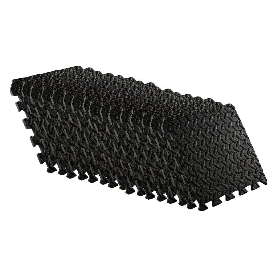 KUUJOJO Fitness with EVA Foam Interlocking Tiles for Mixed Martial Arts, Exercise, and Home Fitness Mats, Floor Liner.