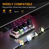 Makro-Tastatur 3 Tasten 1 Drehregler Benutzerdefinierte Programmierung Mechanische Tastatur Hot-Swap USB Bluetooth Tastaturblock Einhand-Mini-Gaming-Tastatur