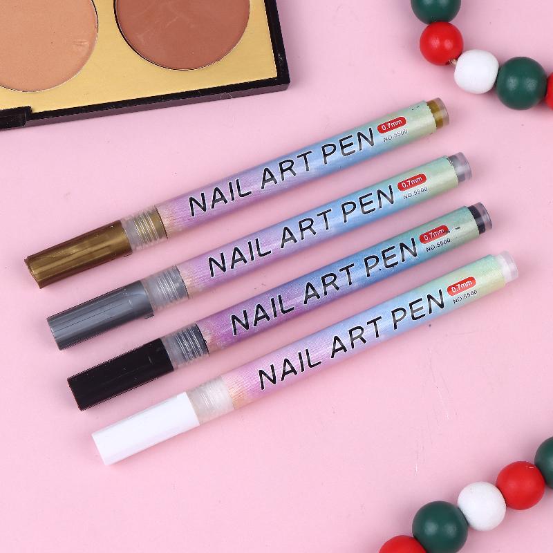 4/12 Stück/Set Bunter Nail Art Graffiti Stift Wasserdicht DIY 3D Nail Art Zeichenstift Abstrakte Linien Feine Malwerkzeuge