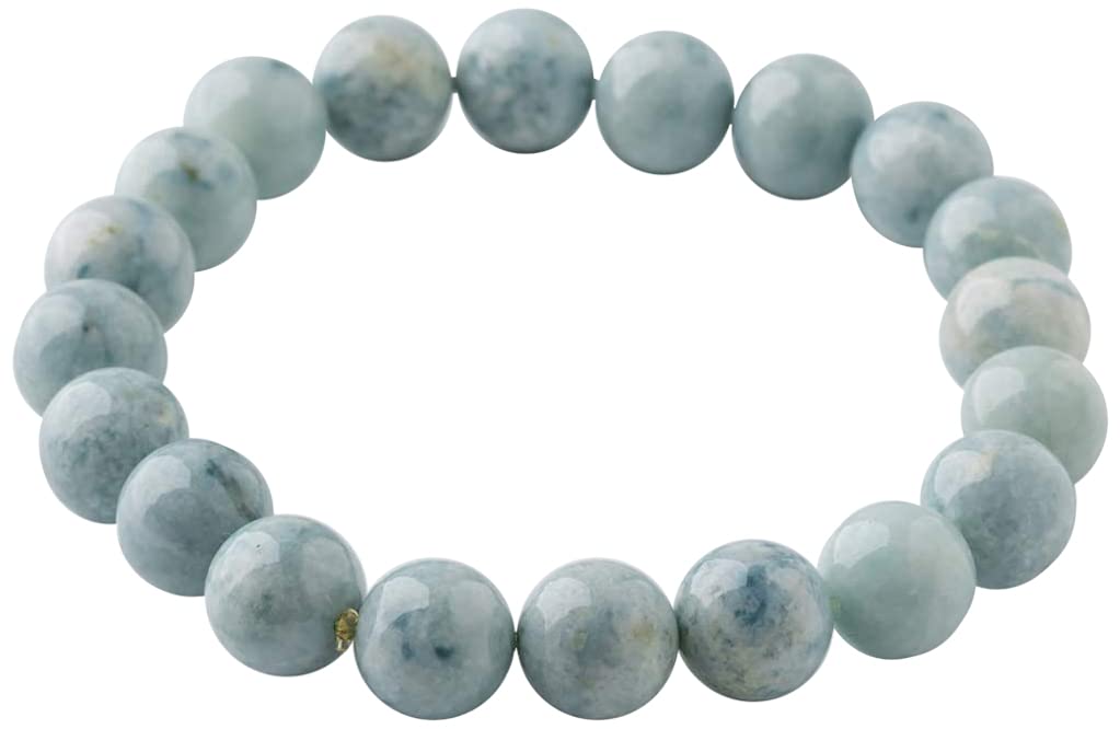 

17cm Premium Itoigawa Natural Jadeite Glossy National Jomon Power Stone Jadeite Workshop Special Paulownia Wood Quality Guarantee BR0243 (10mm beads, синій