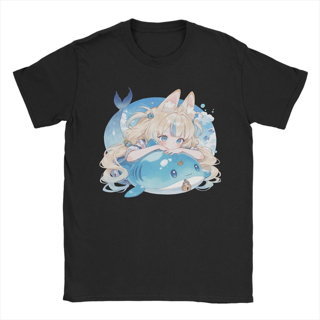 Y2k Novelty Sameko Saba T-Shirts Men Round Collar Unisex Cotton T Shirts Short Sleeve Tees Gift Idea Tops Plus Size Clothes