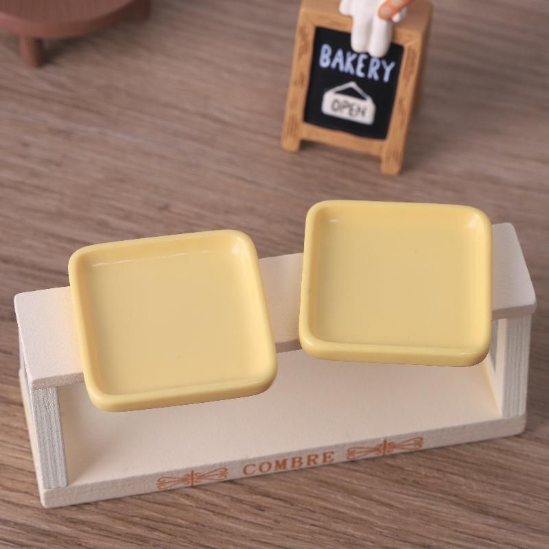 

Миниатюрная тарелка, самодельные украшения для кукольного домика в виде еды, магнит на холодильник в виде подноса, аксессуары для украшений из смолы ручной работы