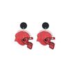 Drip Rugby Acrylic Earrings Women'S, Super Bowl Sports Wind Game Day Fashion Earrings