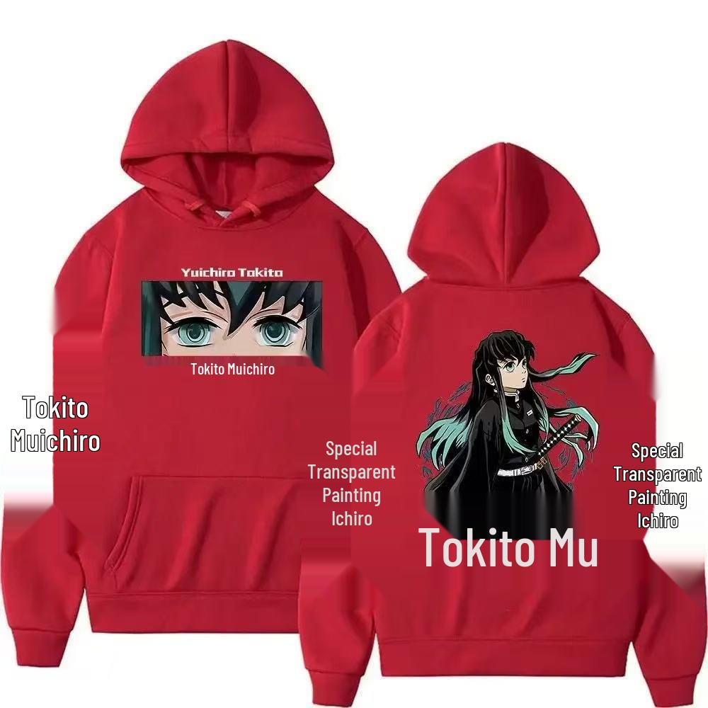 Unisex Tokito Muichirou Anime Mikina - Volná Mikina pro Muže a Ženy
