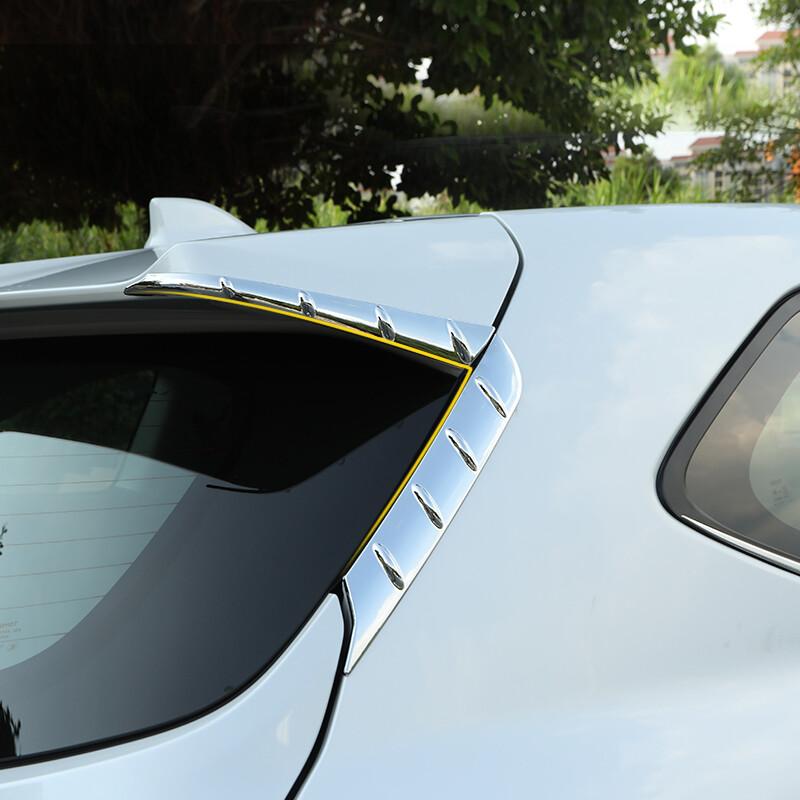 For Toyota Highlander XU70 Kluger 2020 2021 2022 2023 Hybrid Car Rear Roof Trunk Spoiler Wing Tail Air Deflector Sequins Strips