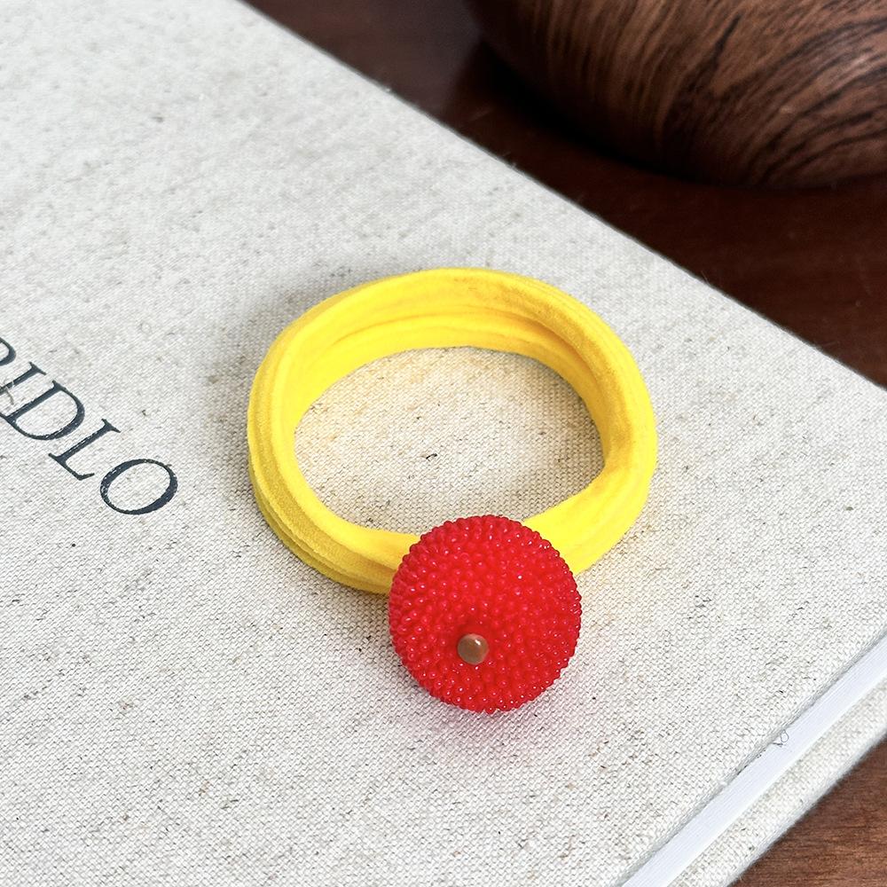 

Cute Fruit Hairpin Versatile Summer Headband High-elasticity Towel Loop Hair Accessory Litchi 3pcs