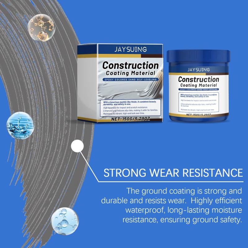 Gray Epoxy Floor Paint Water Based Fast Dry Durable Crack Resistant Waterproof Coating for Interior Garage Basement Floor