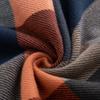 Winter-themed Check Pattern Faux Cashmere Scarf for Men, High-end Cold-weather Accessory, Shawl, or Neck Warmer.