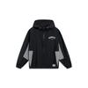 Li Ning Anti-Five Series Letter Print Sun Protection Breathable Hooded Sportswear Men Sportswear Black AFDT191-7