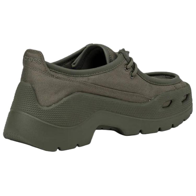 Crocs Gallery Chaussures Tech Daim Basse Top Casual Unisexe Vert Olive 212837-3J5