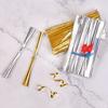 15cm Long Candy Twist Ties Gold And Silver Metallic Wire For Gift Packaging And Baking