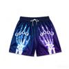 Summer New Style Shorts 3DPrint X-ray Pattern of Hand Bones Street Casual Fashion Comfortable Breathable Lightweight Shorts