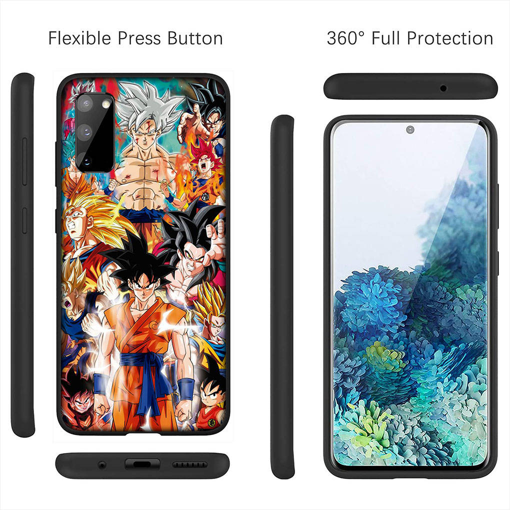Cover for iPhone 16 15 Xiaomi Redmi Note 14 13 12 11 Pro Max 16e Samsung Galaxy S25 S24 S23 Moto OPPO Huawei Dragon Ball DragonBall Z Goku Phone Case