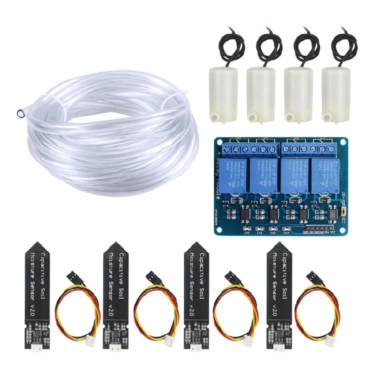 Automatic Irrigation DIY Kit Watering System for w/Capacitive Soil Moisture Sens 1
