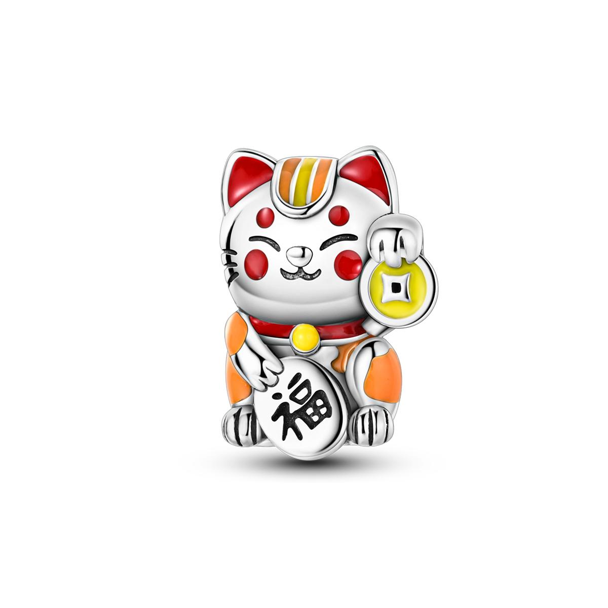 

Fit Original Design Bracelet Copper Plated Fortune Cat Chinese Long Mahjong Decorative Charms Beads Women s Style Jewelry Designing Gift