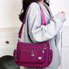 Nylon Messenger Bag Neutral Nylon Oxford Cloth Women's Shoulder Messenger Bag Middle-Aged and Elderly Leisure Bag