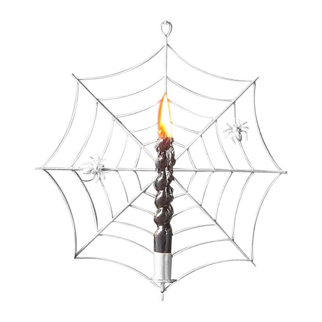 Web Candles Holders, Spiderweb Taper Candle Holder Sconce, Spiderweb Taper Wall Mounted Candle Holder For Halloween Festival Decorations