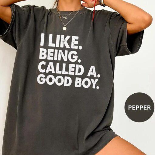 

Novelty I Like Being Called A Good Boy T Shirts Meme Gen Z Alpha Tee Women Unisex Cotton Summer Harajuku Oversized brain rot humor S