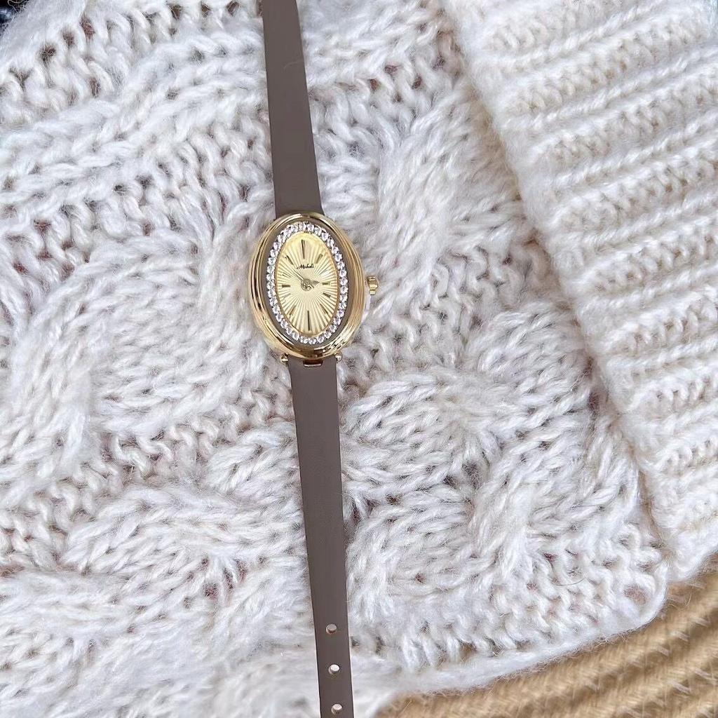 Small Watch Ladies Oval Women'S Watch Belt