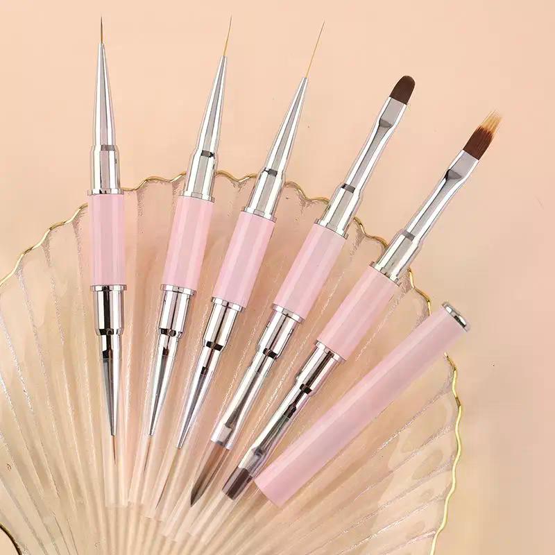 Nagelkunst Pinsel Professionell Dünner Liner Für Maniküre Dekoration Pinsel Set Nägel Französische Farbe UV Gel Acryl Dekorations Werkzeuge