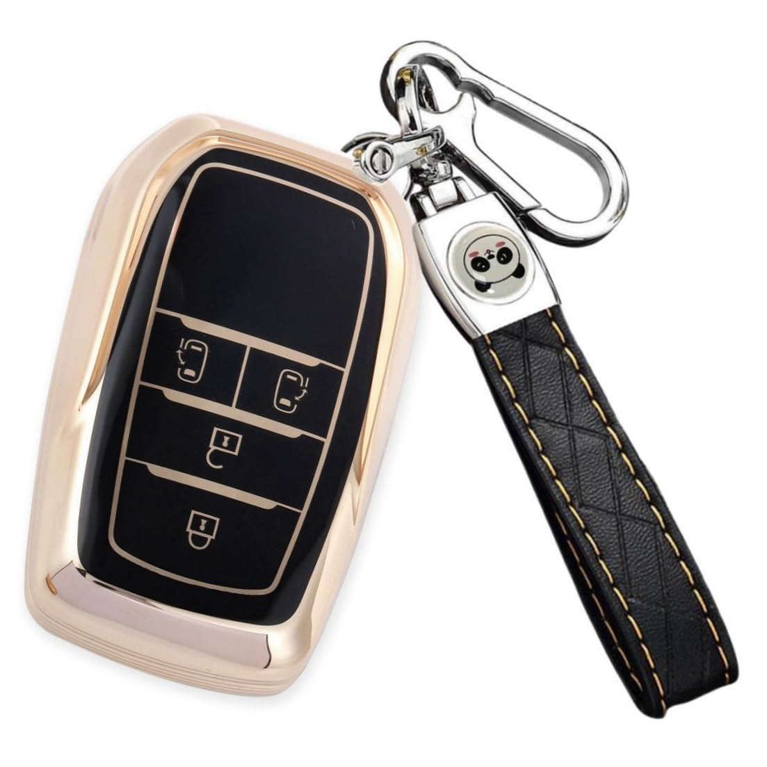 ZANEKO New Voxy Noah 90 Series Key Case Compatible Toyota 4 buttons чёрный