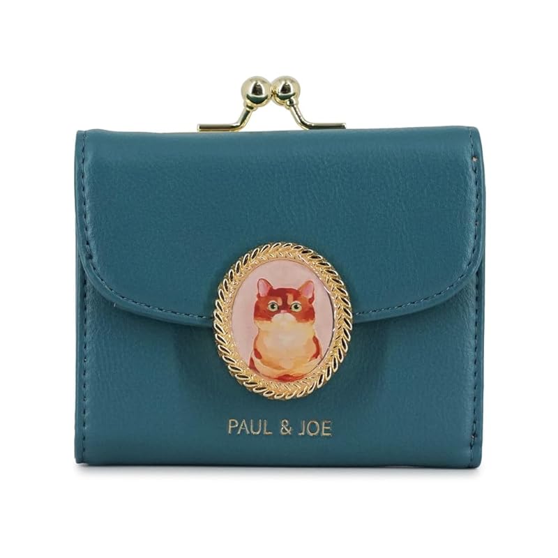 

[Paul & Joe] [Paul and Joe] ACCESSOIRES (Paul & Joe Axesova) Base mini wallet PJA-W1172 cat brooch green FREE