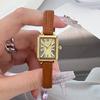 Roman Retro Small Exquisite Square Student Watch Women'S Simple Temperament Belt Quartz Watch