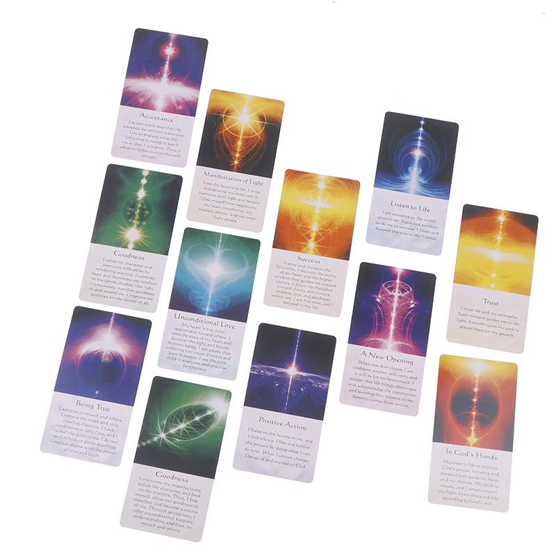 Healing Energy Oracle Cards 54Pcs Cards English Version Tarot Deck Wisdom Of The Divine Witchy Beginner Tarot Cards