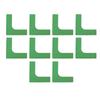 10 PCS Tennis Court Line Boundary Markers Right Angle Plane Landmark Court Marker for Football Badminton Green