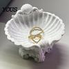 Sweet Style Jewelry Holder 3D Printed Shell Tray, Decorative Desktop Storage Organizer for Dressing Tray Table, Opening Trinket Dish Rings