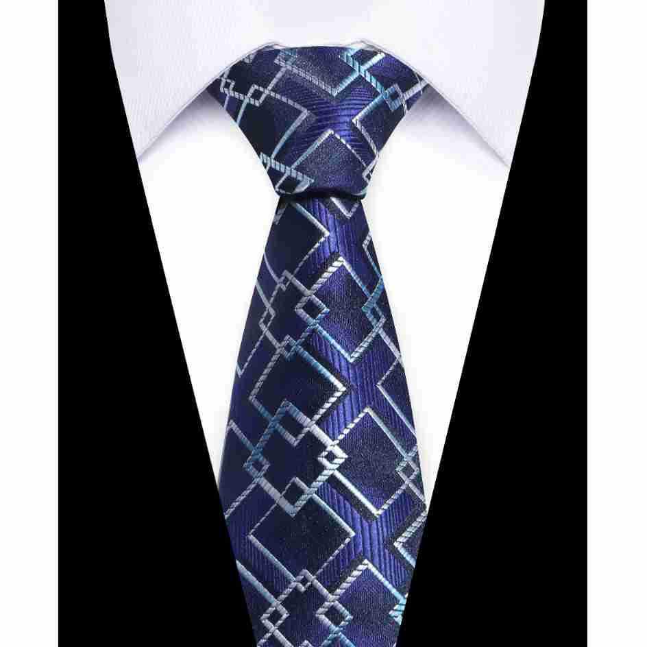 Elegant European & American Men's 8CM Hand-tied Silk Polyester Tie - Casual Business Style