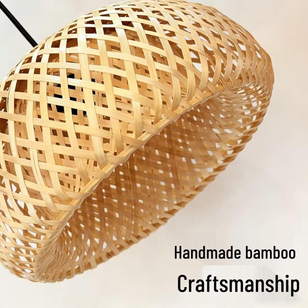 Zen Bamboo Art Pendant Lamp: Chinese, Japanese, Southeast Asian Style for Tea Rooms & B&Bs