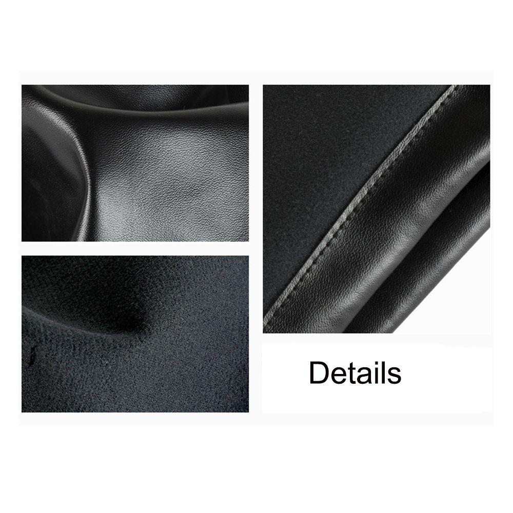 Outdoors Camping Game Toys Jewelry Storage Bag Multi-function Black Faux Leather Drawstring Pouch
