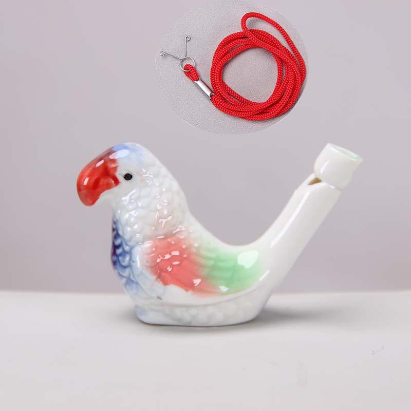 Keramisk Vattenfågel Ocarina Visselpipa - Barns Musikinstrument & Turist Hantverk