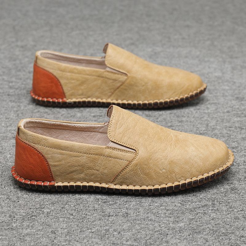 Nové pánské boty Měkké mokasíny Pánské ploché boty Pohodlné boty pro řízení Běžné boty Bean