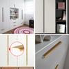 Aluminum Alloy Cabinet Drawer Handle Modern Furniture Hidden Long Handle Mount Finger Edge Pulls Nordic Concealed Handle