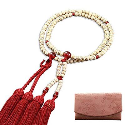 Kyoto Buddhist Altar Hayashi Prayer Beads Jodo Shinshu Eight Size Star Moon Bodhi Tree Agate Official Ceremony Bag Kyoto Prayer Beads (For Women)