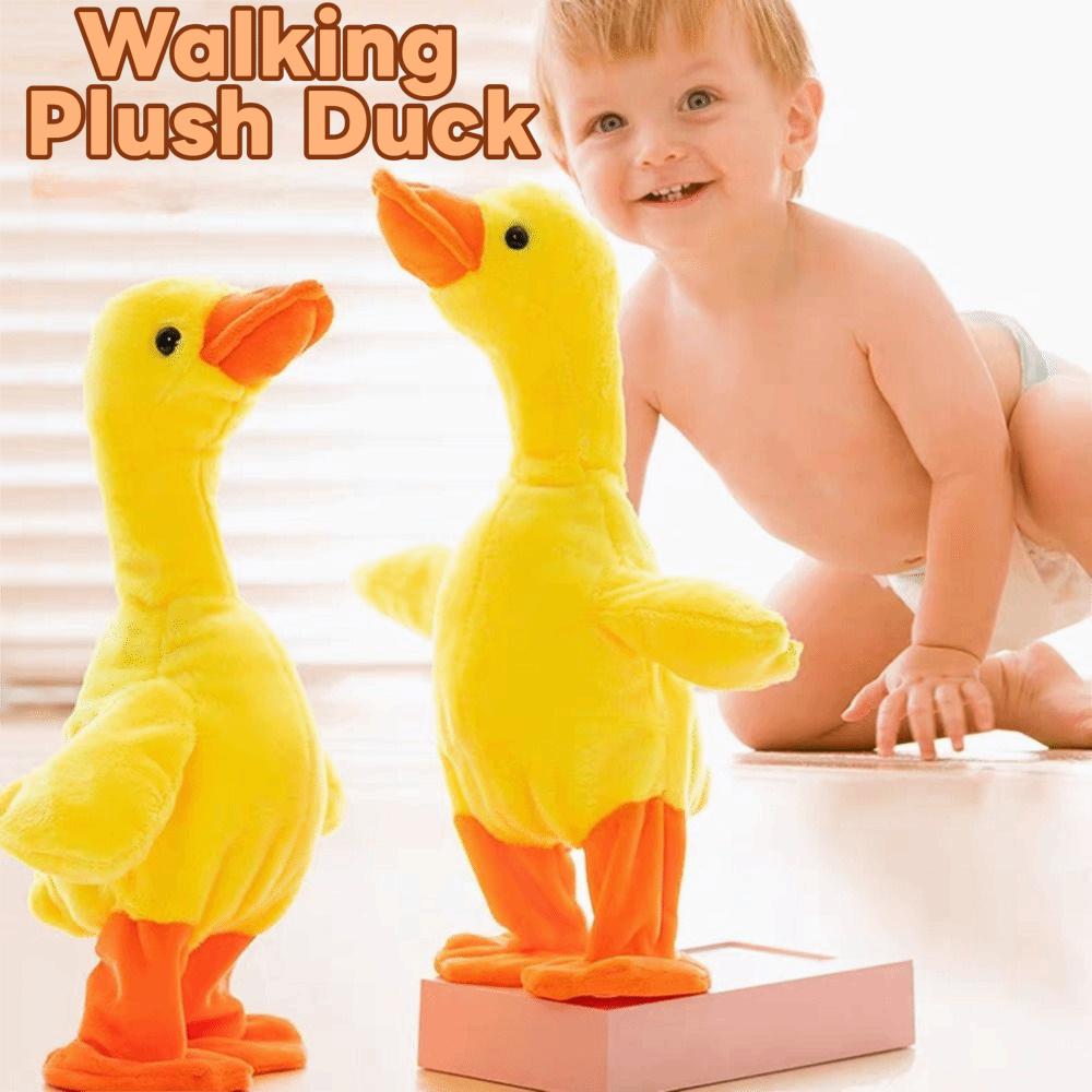138 Music Talking Duck Toy Electric Singing Duck Baby Toy Walking Plush Duck Christmas Gifts