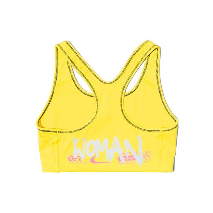 Nike Womens x Off-White Sports Bra Opti Yellow Women Tops CN5571-731